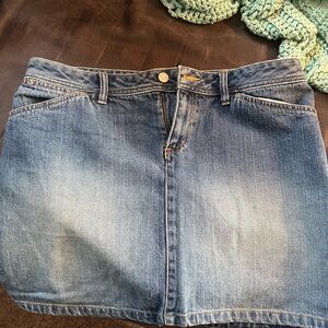 Old navy denim cargo mini skirt size 10